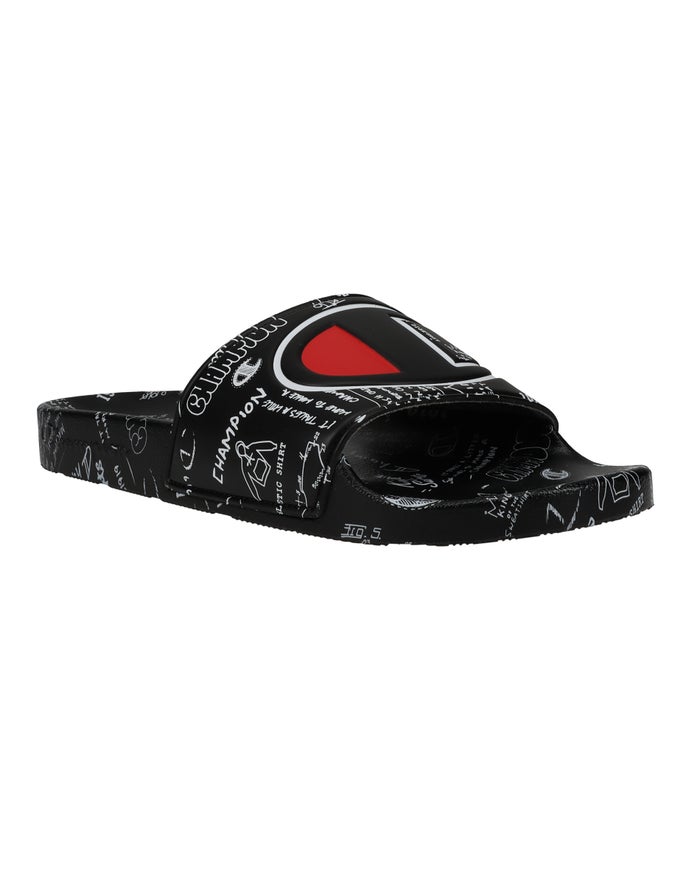 Chanclas Champion Hombre - Ipo Doodle ( Negras ) 9758642-DH